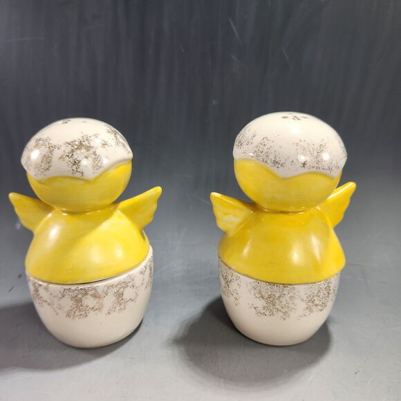 Holt Howard Slick Chicks Combo Salt Pepper Shakers Egg Cup Chicken Vtg Kitsch - Picture 6 of 10